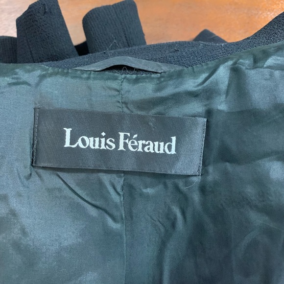 Louis Feraund Vintage Black Open Front Jacket - Picture 3 of 4